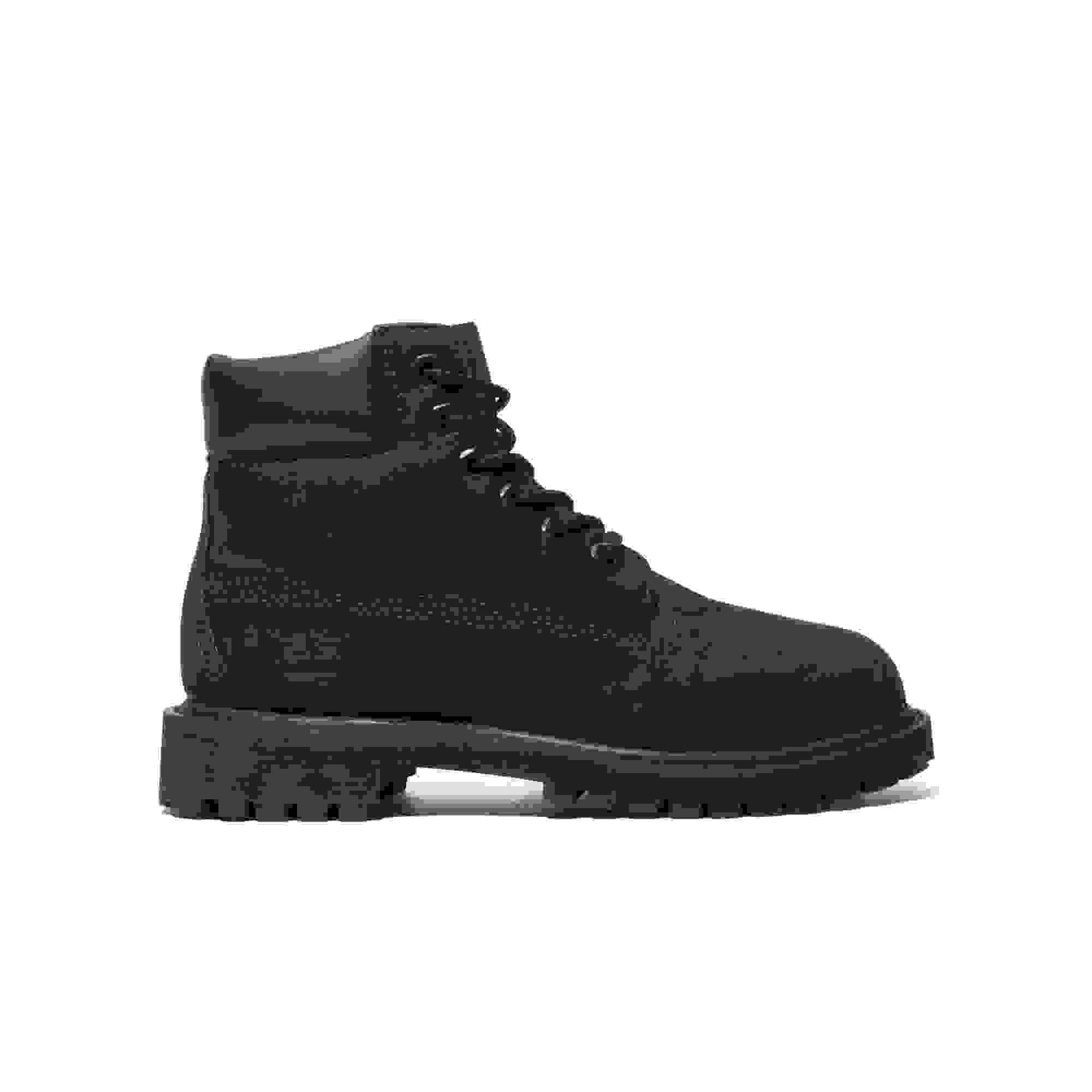 Timberland 6-Inch Premium Grade School Kids' "Black Nubuck" Boot